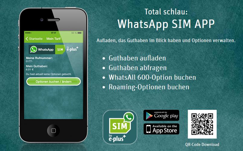 WhatsApp SIM aufladen